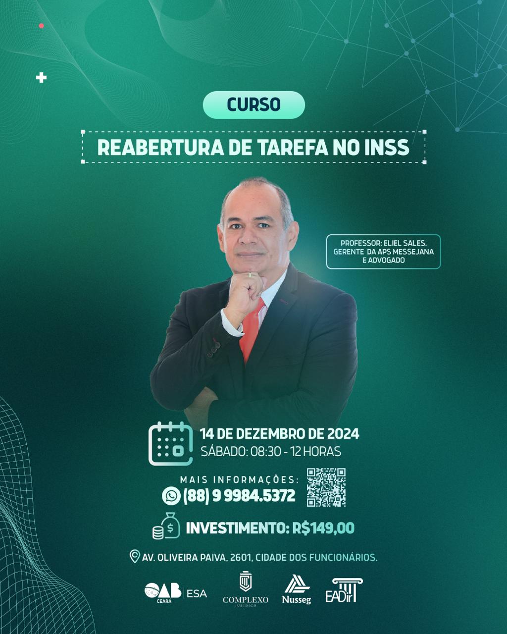 Reabertura de Tarefa no INSS